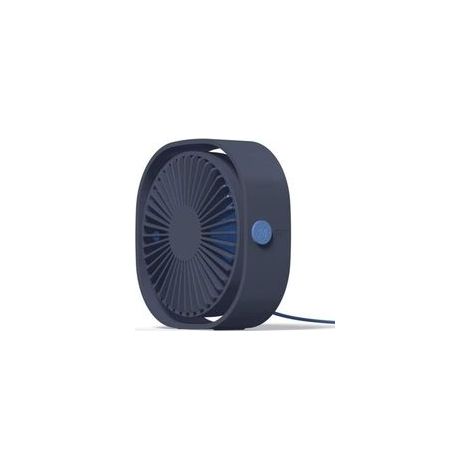 Mini-USB-Ventilator, tragbarer Tischventilator, leiser Schreibtischventilator, 3 einstellbare Geschwindigkeitsstufen – Blau (1/5)