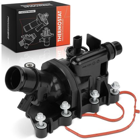 Kühlmittelthermostat – 1 Stück – Metall und Kunststoff – 98 °C Regelung, 2 Pins – Für die Klassen AB, CLA, GLA und GLB – Kompatibel mit 1,3-Liter-Benzin-Hybridmotoren (1/5)