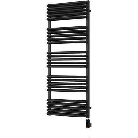 Crossmoor - Black Electric Towel Rail H1269mm x W500mm 900w Thermostatic WIFI (1/2)