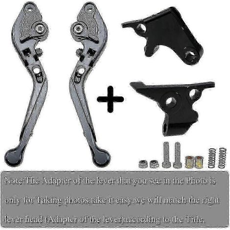 Leviers de frein et d'embrayage pliables et extensibles CNC en or et titane, logo laser unique pour Yamaha FZ8 2011 2012 2013 2014 2015 (A7 B7 C7 D7) (1/5)