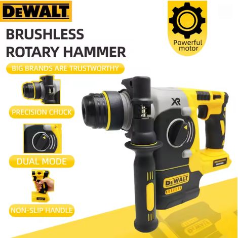 DEWALT DCH273 Perforateur burineur sans fil 18V XR SDS Plus, kit batterie+chargeur, bricolage maison perçage mur béton (1/5)