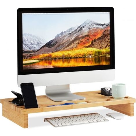Supporto per monitor in bambù (1/5)