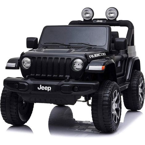 Jeep Rubicon Nero Macchina Elettrica a Batteria Auto Bambini (1/5)