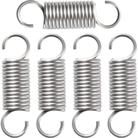 5 Pièces 2.5 20 70 mm Ressort de Traction, Ressorts de Tension en Acier Inoxydable, Ressorts de Tension à Double Crochet, pour Tentes, Auvents, Caravanes (1/4)
