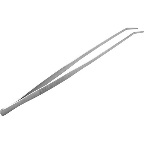 Pince à épiler courbée en acier inoxydable de 48 cm de long pour plantes d'aquarium