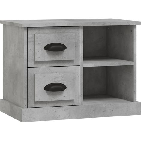 Maison Exclusive - Comodino Grigio Cemento 60x35,5x45 cm