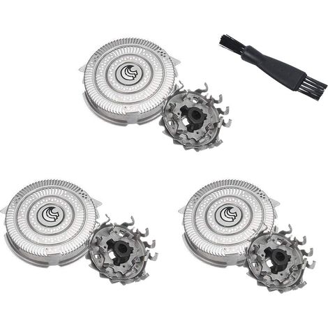 HQ9 Tête de Rasoir Électrique de Remplacement Compatible avec Phili-ps Norelco Speed-XL HQ9020 HQ9070 HQ9080 HQ9090 HQ9161 HQ9190 HQ9199 PT920 Lame de Rasoir (3 pièces) (1/4)