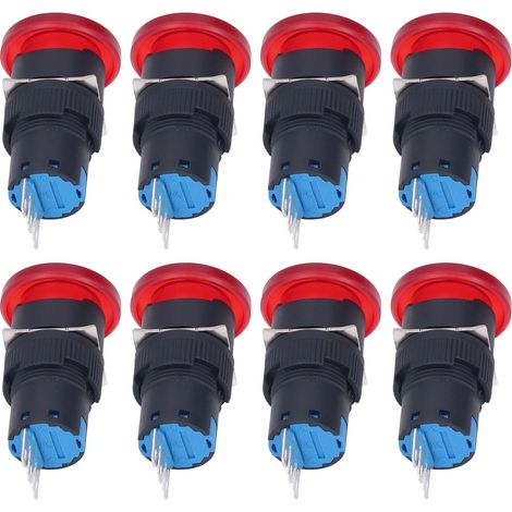 25-teiliges BERM-Taster-Set (Momentan, Selbstrückstellung, 16 mm, 3-polig) für EquipmentBEM-LA16-11M-R (1/5)