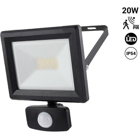 Projecteur LED extérieur avec capteur PIR - IP54 - 120º - 4000K- (1/5)