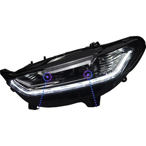 Conjunto de faros delanteros para Ford Mondeo, tecnología de proyector LED, material PP duradero. (1/2)