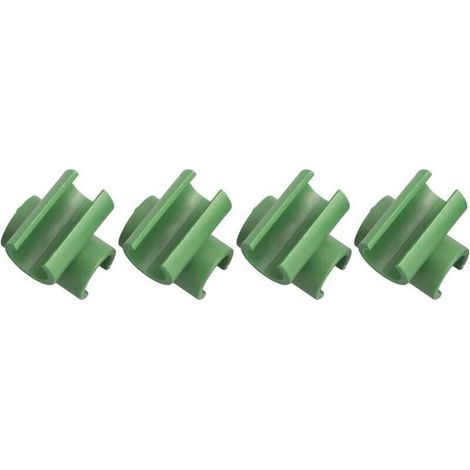 Lot de 50 connecteurs de treillis en plastique pour plantes de jardinage, pour tige fixe de cadre de jardin (16 mm) (1/5)