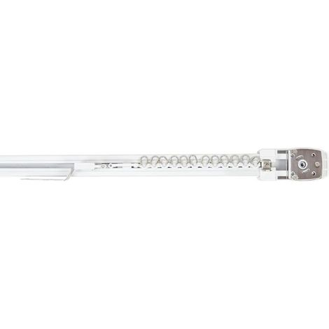 Tringle à rideaux - PNI - PT9236S - 6 m - Acier inoxydable - Semi-ouverture (1/4)