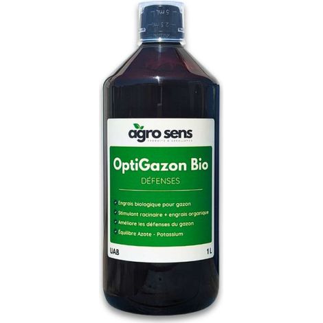 OptiGazon : Défenses - engrais liquide pour gazon - 1 Litre (1/2)