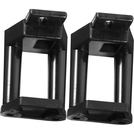 2 pièces guide de sol pour porte coulissante, plastique (1/5)