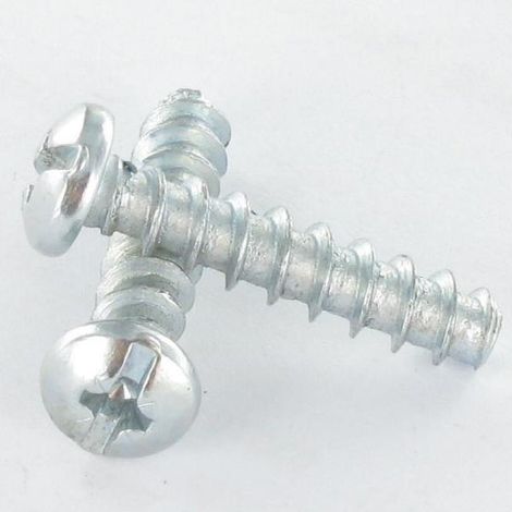 Vis Euro Tête cylindrique bombée TCB POZI et fendu 6X35 Diamètre de tête: 9.5 Acier zingué noir à-10 pièces