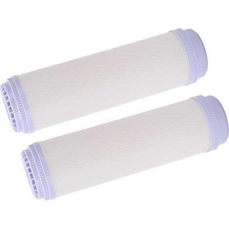 10-Zoll-Wasserfilterkartusche, Direktreiniger mit hohem Durchfluss, 2-teiliger Ultrafilter-Ersatz, kompatibel mit Umkehrosmoseanlagen, gesundes Trinkwasser. (1/5)