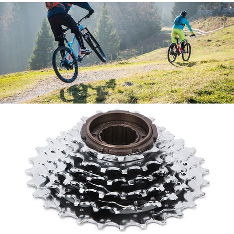 Roue libre chromée 6 vitesses pour VTT, pièce de rechange arrière