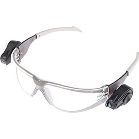 3M™LED Light Vision™ Occhiali di protezione , lente trasparente in PC, astina a spatola con 2 luci led, 11356-00000M (1/4)