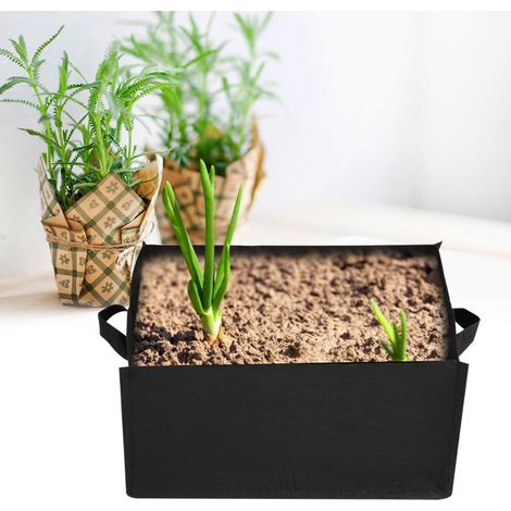 1 sac carré pour la plantation de légumes et de fraises, pour jardin, fleurs et pépinière (S 403020cm) (1/5)