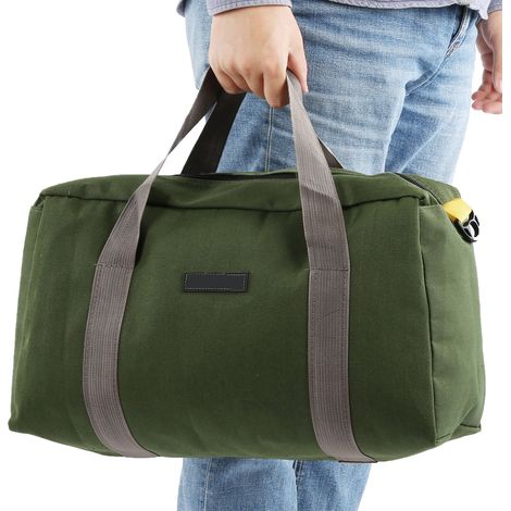 Sac d'électricien portable, imperméable et multifonctionnel en toile avec organiseur d'outils (1/5)