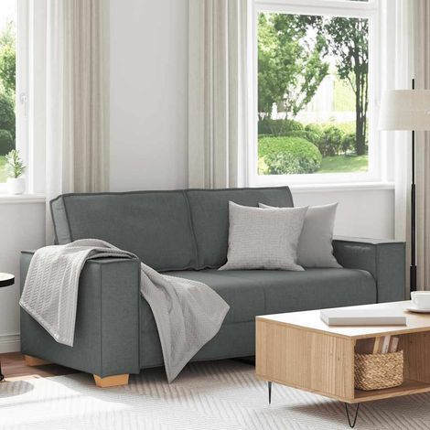 Canapé-Sofa 2 places Gris foncé 180x78x84 cm Tissu (1/5)