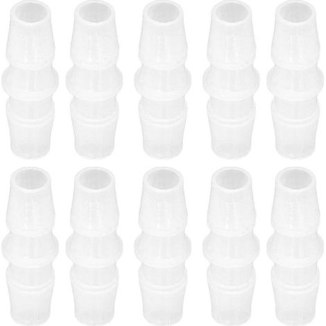 Ensemble de 10 raccords de tuyau en PP de même diamètre, droits, 11,1–11,1 (1/4)