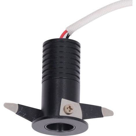 Spot encastré LED 3 W, mini spot sous meuble avec driver LED pour cuisines, placards et plafonds, AC85-265V, blanc chaud 3000K (1/5)