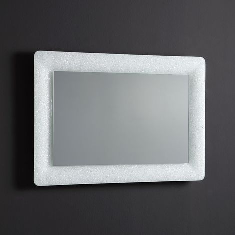 Specchio con cornice bianca 90x62 cm (1/5)