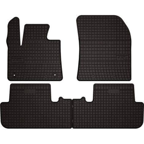 Tappetini in gomma per auto per: DS. 7 Crossback crossover (2017-) - neri, su misura
