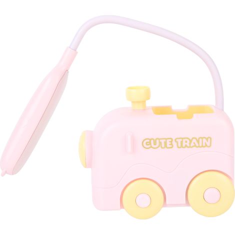 Mini veilleuse LED avec mécanisme coulissant, protection des yeux, lampe de lecture, chargement USB et porte-stylo pour enfants, rose (1/5)