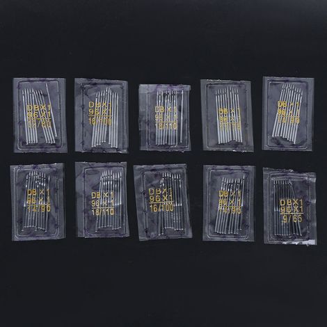 Ensemble de 10 pièces DBx1, 6 aiguilles métalliques pour machine à coudre industrielle, ensemble d'accessoires variés