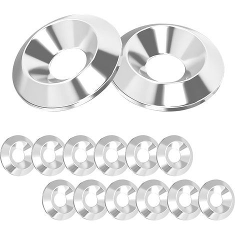 20 Pièces Rondelles de Tasse, Rondelle Boulon, Joint à Tête Plate en Acier Inoxydable, M6 x 18mm Rondelles à Tête Fraisée (1/5)