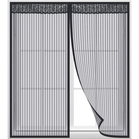 Moustiquaire Magnetique Fenetre 120 x 100 cm, Aimantée Auto-AdhéSif en Maille, Installation Facile pour La Plupart des Fenêtres (1/5)