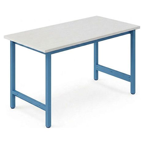 Banco da lavoro per officina - Dimensioni 1200x750x819mm - Blu industriale RAL5015 - Carico mass. 750kg - W010030004-BI (1/5)