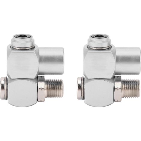 2 raccords pivotants pour tuyau d'air, filetage mâle NPT 1/4" x filetage femelle NPT 1/4", connecteur à 360° (1/5)