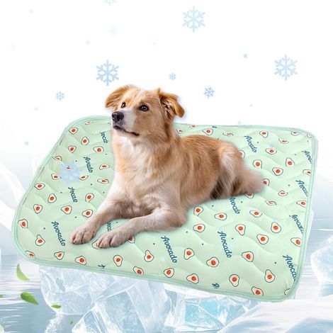 Dog Cooling Mat Portable Pet Cooling Pad Ice Silk Foldable Non-Slip Washable Cool Bed for Cats Dogs Summer Use,GreenTHY8184SXYXS-30x40CM (1/5)