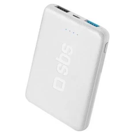 SBS Pocket Powerbank Weiß 5000 mAh Kompakt