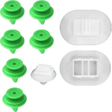 Juego de clips de fijación para faldones laterales, 10 piezas. Juego de clips de fijación para faldones laterales de coche 1610186180. Fuerza de sujeción fuerte. Repuesto para Citroën DS3 2009-2015. (1/5)