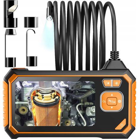 Telecamera endoscopica per ispezione Full HD 5M IP67 impermeabile Display LCD USB (1/5)