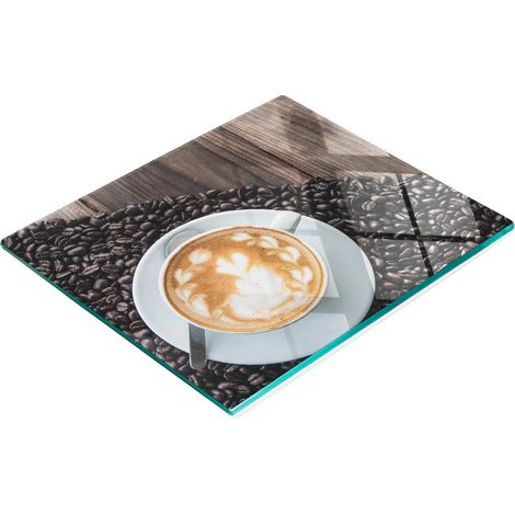 Vassoio decorativo in vetro per servire snack e tazze da caffè, 60x52 cm (1/5)
