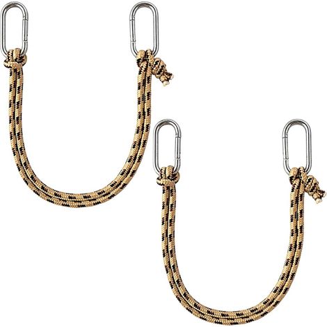 Lot de 2 x 2 Pièces Sangle Réglable à Boucle Pince, Suspend Seau d'Eau et de Nourriture, Peut Verrouiller Porte et Servir de Cadenas (1/5)