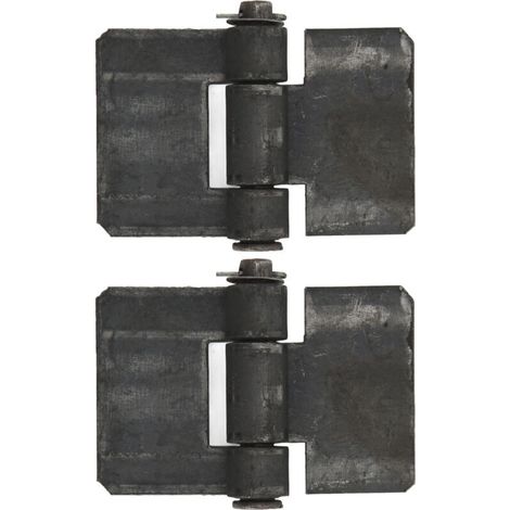 Charnière bout à bout de porte 106X75 5mm, roulement à souder sur charnières pour remorque, 2 pièces (1/5)
