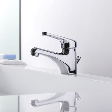RUBINETTERIA PAFFONI NETTUNO miscelatore lavabo cromato con piletta codice prod: NT075CR (1/3)