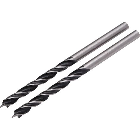 Draper 4mm Brad Point Drill Bit Set (2 Pieces) – Precision Woodworking Drill Bits for Clean, Accurate Holes