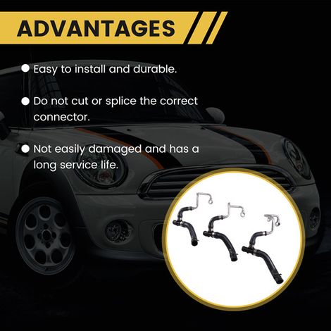 3 hoses, 11539845352 and 11537645832, are suitable for BMW Mini Cooper oil return lines. (1/5)