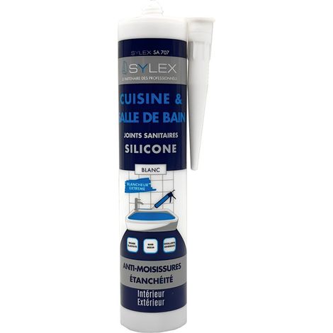 Sylex SA707 Mastic Cuisine et Salle de bain 280ml  Couleur: BLANC