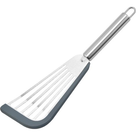 Spatule Flexible - Tête En Silicone Souple - Bords Arrondis - Pour Omelettes Pancakes Poisson - 1 Pièce (1/5)