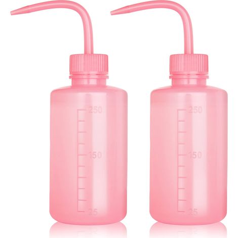 Presse-flacon pour gel hydroalcoolique, 2 lots de flacons pulvérisateurs de 250 ml pour l'arrosage des plantes grasses (rose)