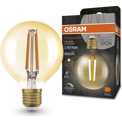 Yeppon Lampade LED Dimmerabili Vintage Sfera 80mm
