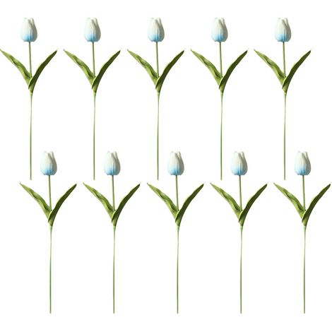 Tulipe Artificielle - Matériau PU Real Touch - Décoration Maison Mariage Bureau - Lot De 10 Pièces (1/5)